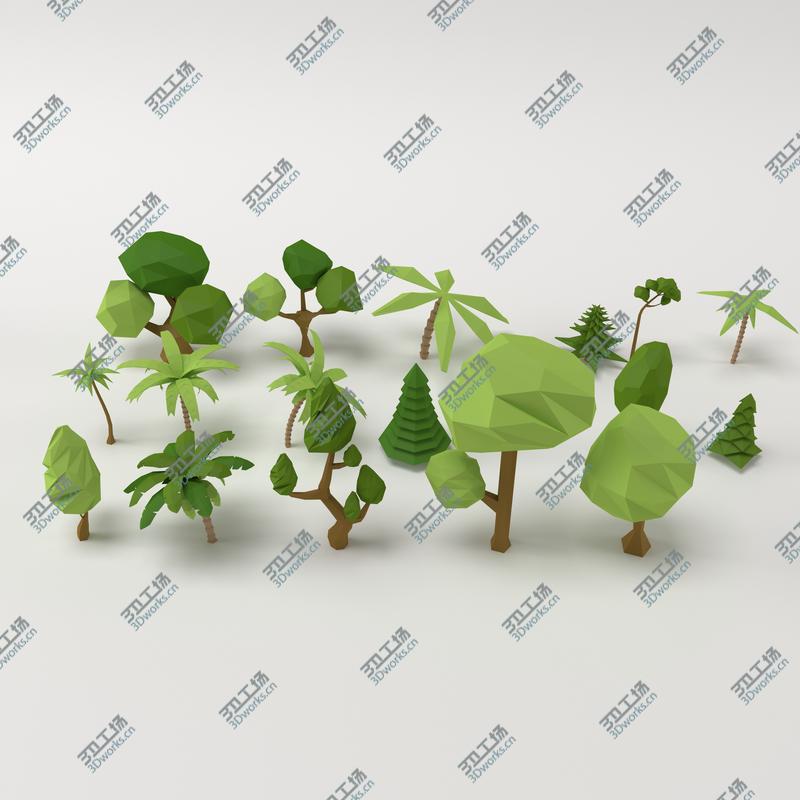 images/goods_img/2021040161/3D Low poly Trees Flowers Grass Rocks Clouds and Mountains/2.jpg